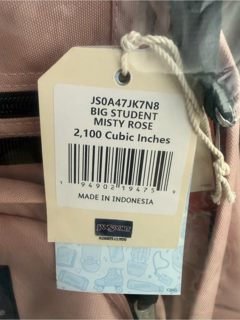 Jansport Blush Pink Classic Student Backpack